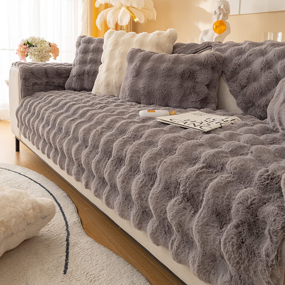 Faux Fur Sofa Covers, Throws Blankets Sofa Slipcovers for Pets