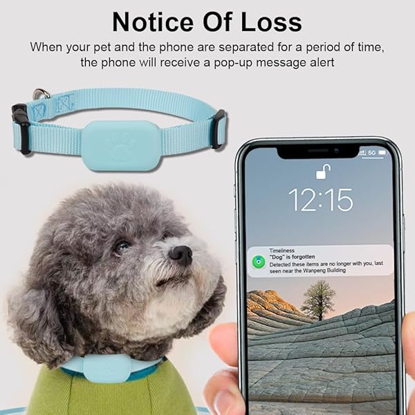 Dog Tracker/Cat Tracker, GPS Tracker Works with Find My Dog