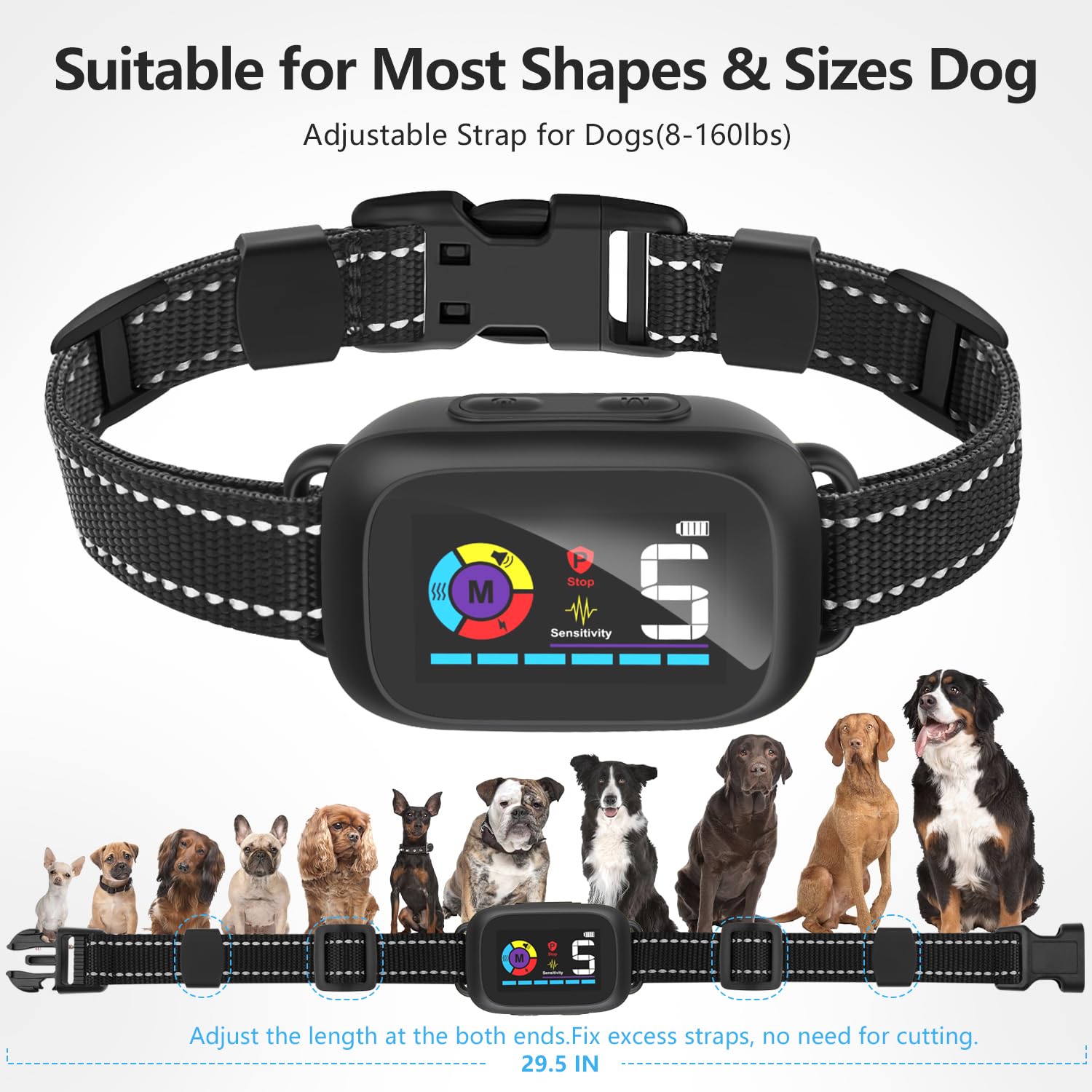 Dog Bark Collar, Upgrade AI Automatic Smart Dog Bark Collar