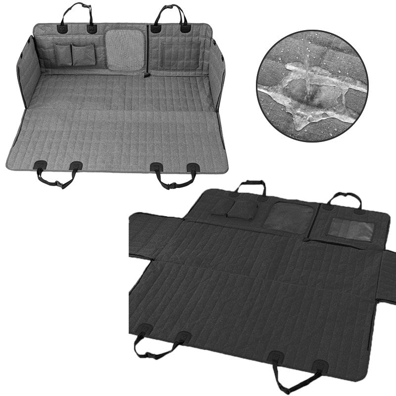 Waterproof Dog Car Seat Cover for Back Seat, Nonslip Dog Car Hammock with Mesh Window