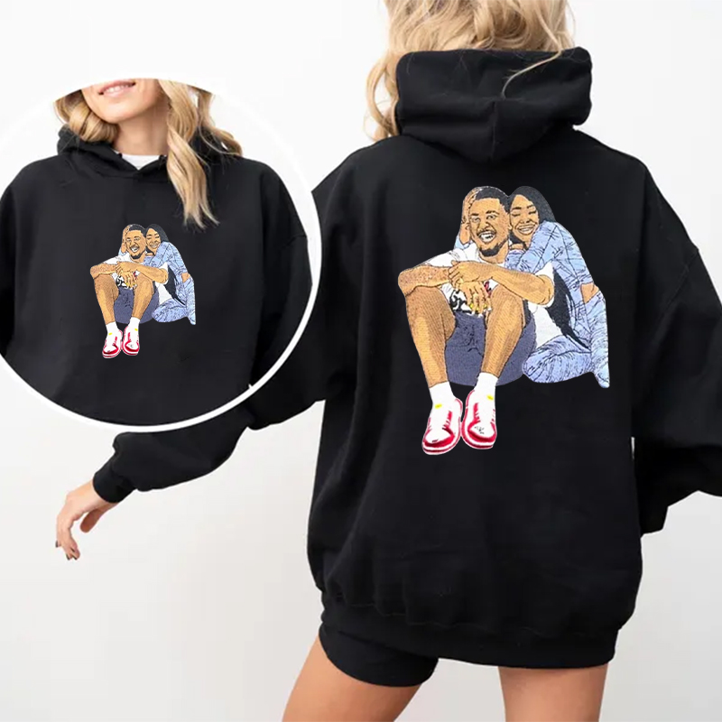 Custom Full Color Embroidered Sweatshirt&Hoodie Portrait