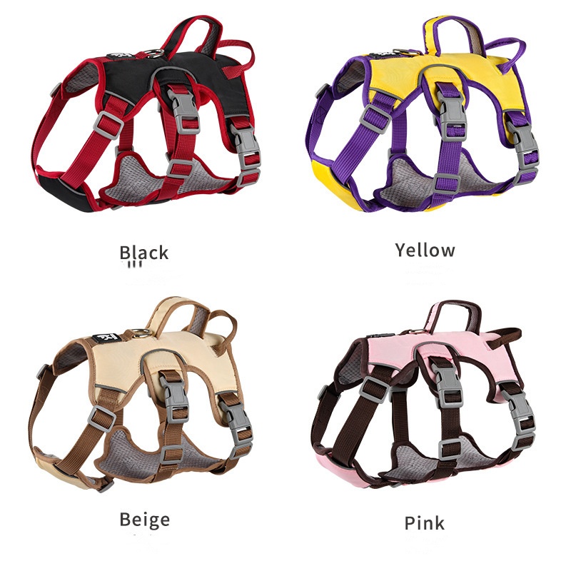 Anti-Escape Three-Piece Dog Chest and Back Harness