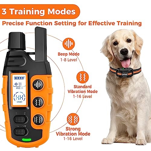 Electric Waterproof & Rechargeable with Remote Control Dog Training Collar