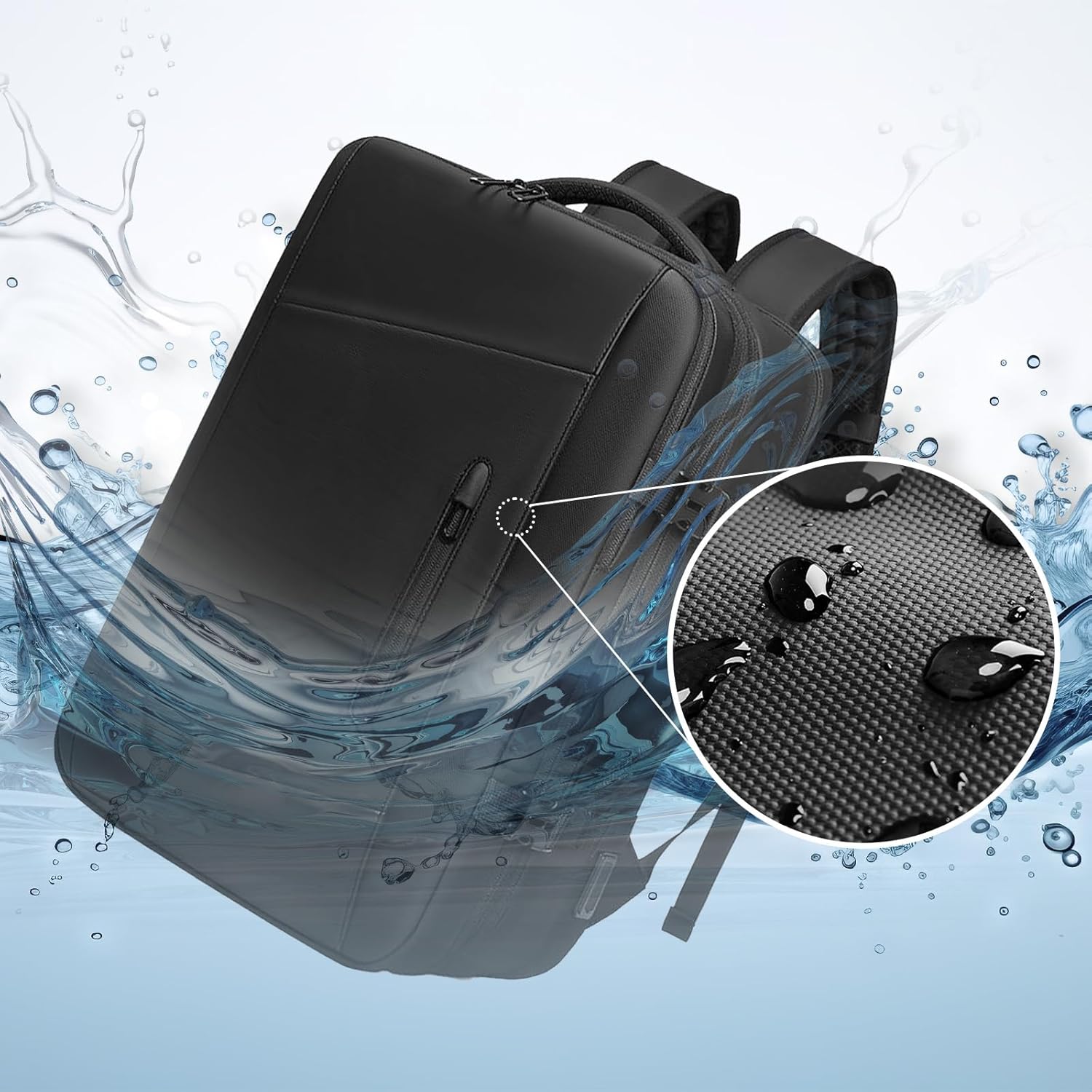 Vacuum Compression Backpack，Large-capacity Waterproof with Anti Theft Lock Travel Backpack (18 inch )