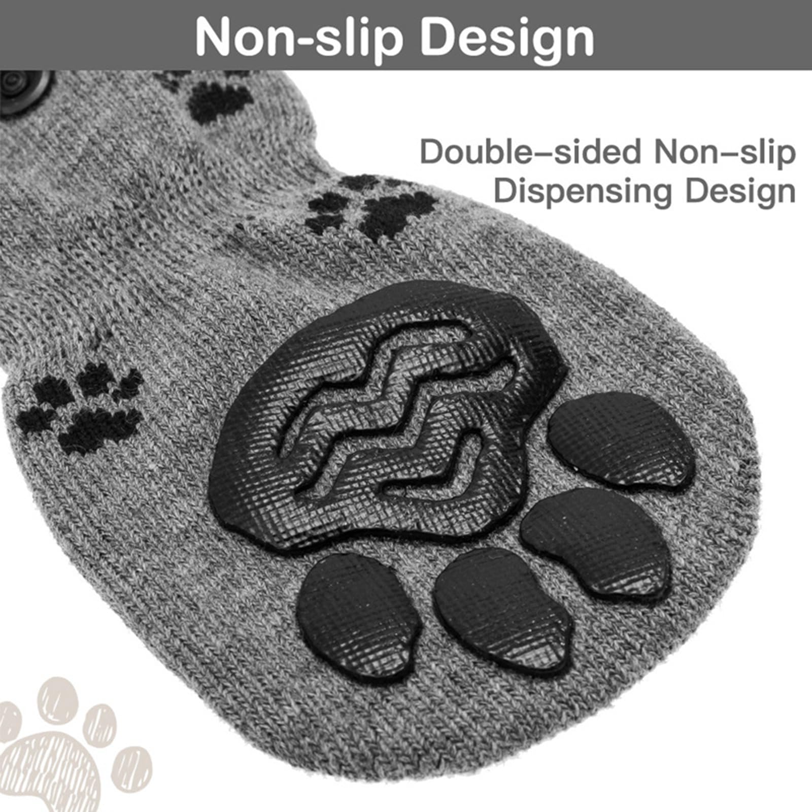 Dog Double Side Anti Slip Socks for Hardwood Floors Dog Shoes