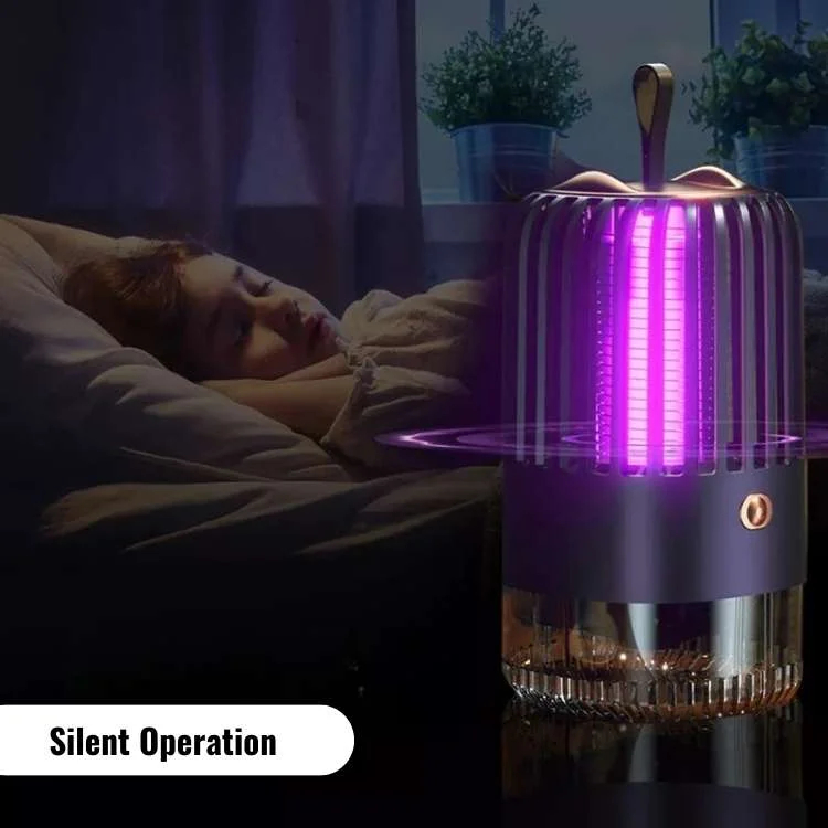 Mosquito Zapper Lamp for Indoor & Outdoor Use - Rechargeable, No Chemicals, Safe Mosquito Trap