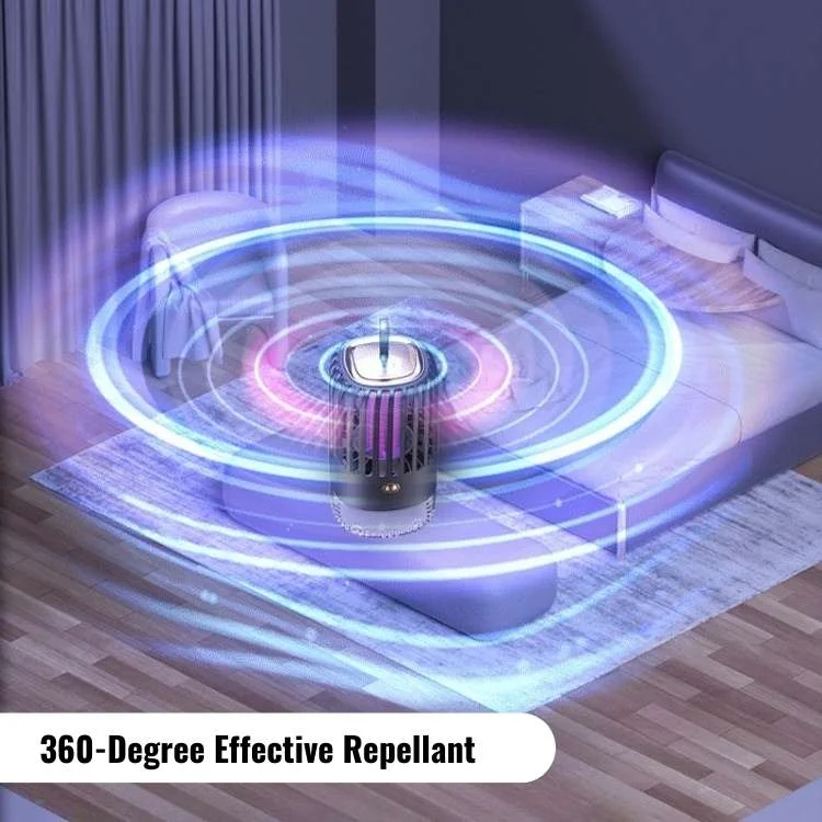 Mosquito Zapper Lamp for Indoor & Outdoor Use - Rechargeable, No Chemicals, Safe Mosquito Trap