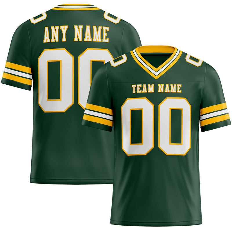 Personalized Green Practice Football Jersey 