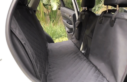 Dog Car Seat Cover View Mesh Waterproof Back Seat Mat With Zipper And Pockets