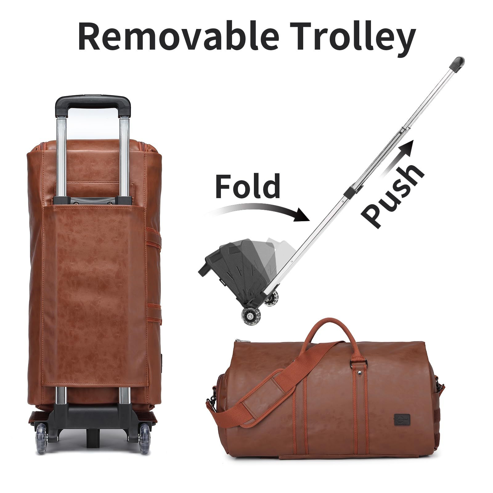 Duffle Bag with Wheels, The Roomiest Carry-on Bag With Wheels
