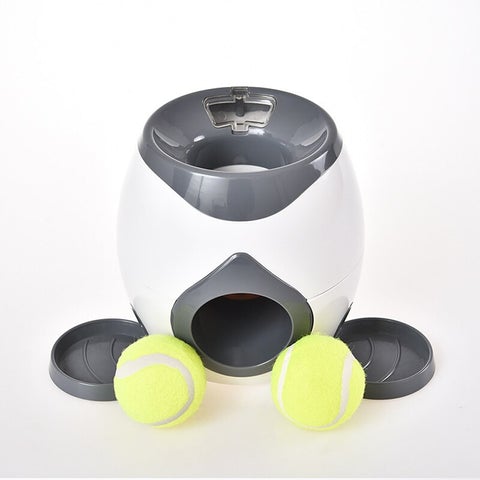 Automatic Tennis Ball Launcher Dog Toy/Food Dispenser
