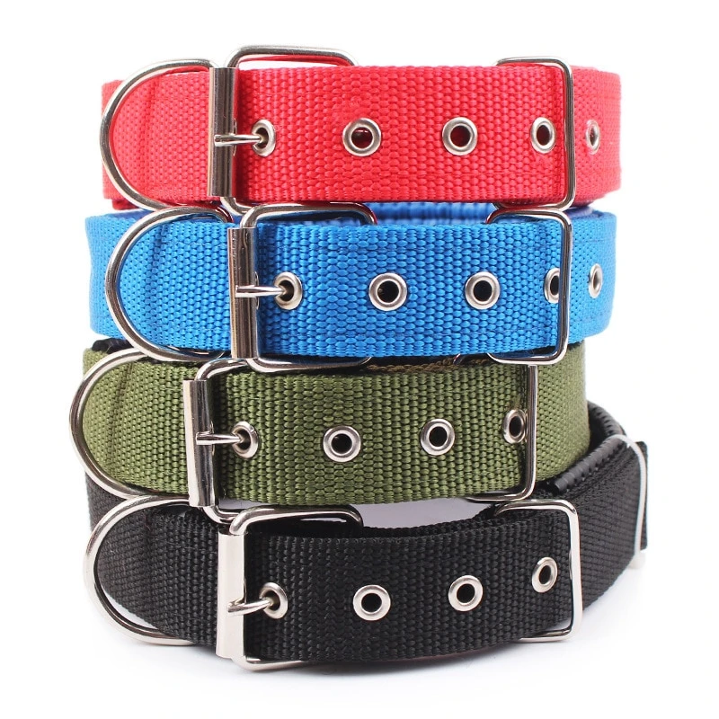 Solid Dog Collars Nylon Dog Collar For Small Medium Large Dogs