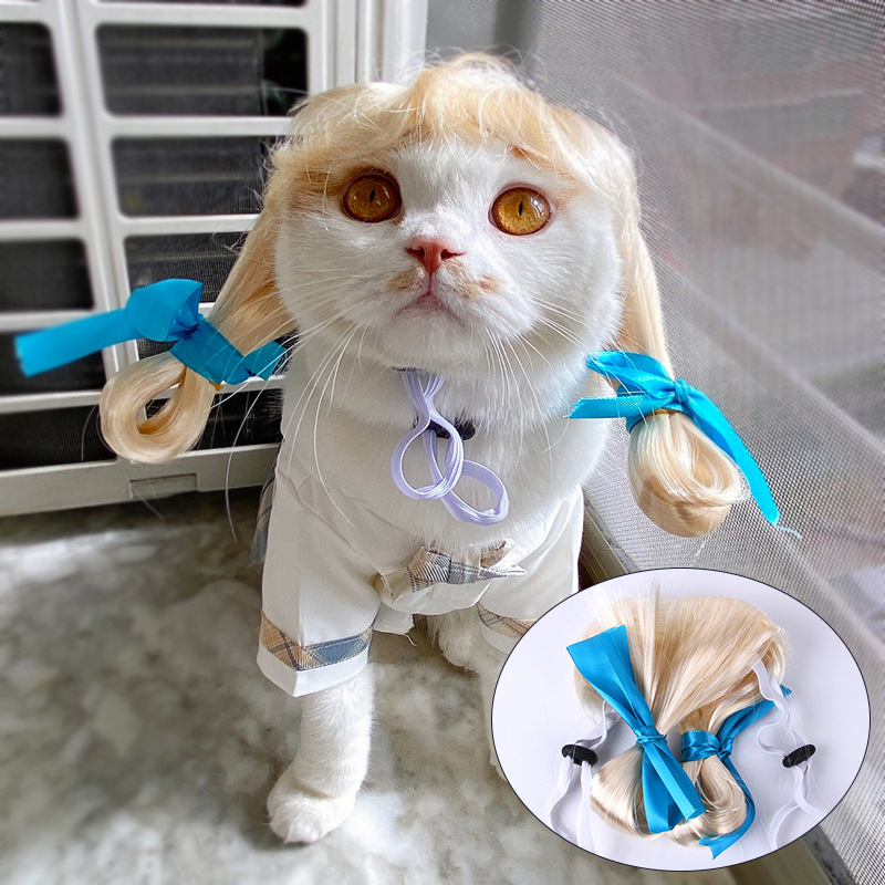 Funny Dog Cat Cosplay Wig