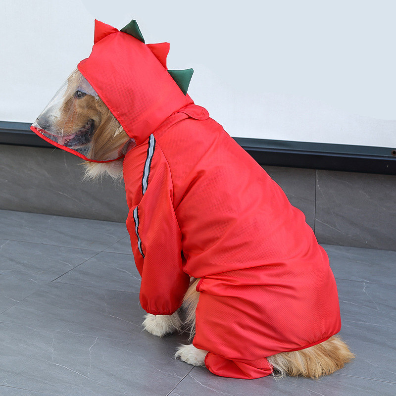 Dog Raincoat With Reflective, Waterproof Jacket With Hood