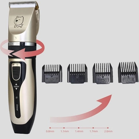 Our Petto™ Dog Hair Cutter - Pet Clippers Trimmer Shaver features a precision motor, low vibration, and ultra-quiet design. This user-friendly pet grooming kit comes with 3mm/6mm/9mm/12mm level limiting combs. Limiting combs help you safely trim your pet's fur even if you have never done it before.