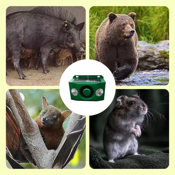 New Beast Repellent Solar Warning Lights With Loud Volume