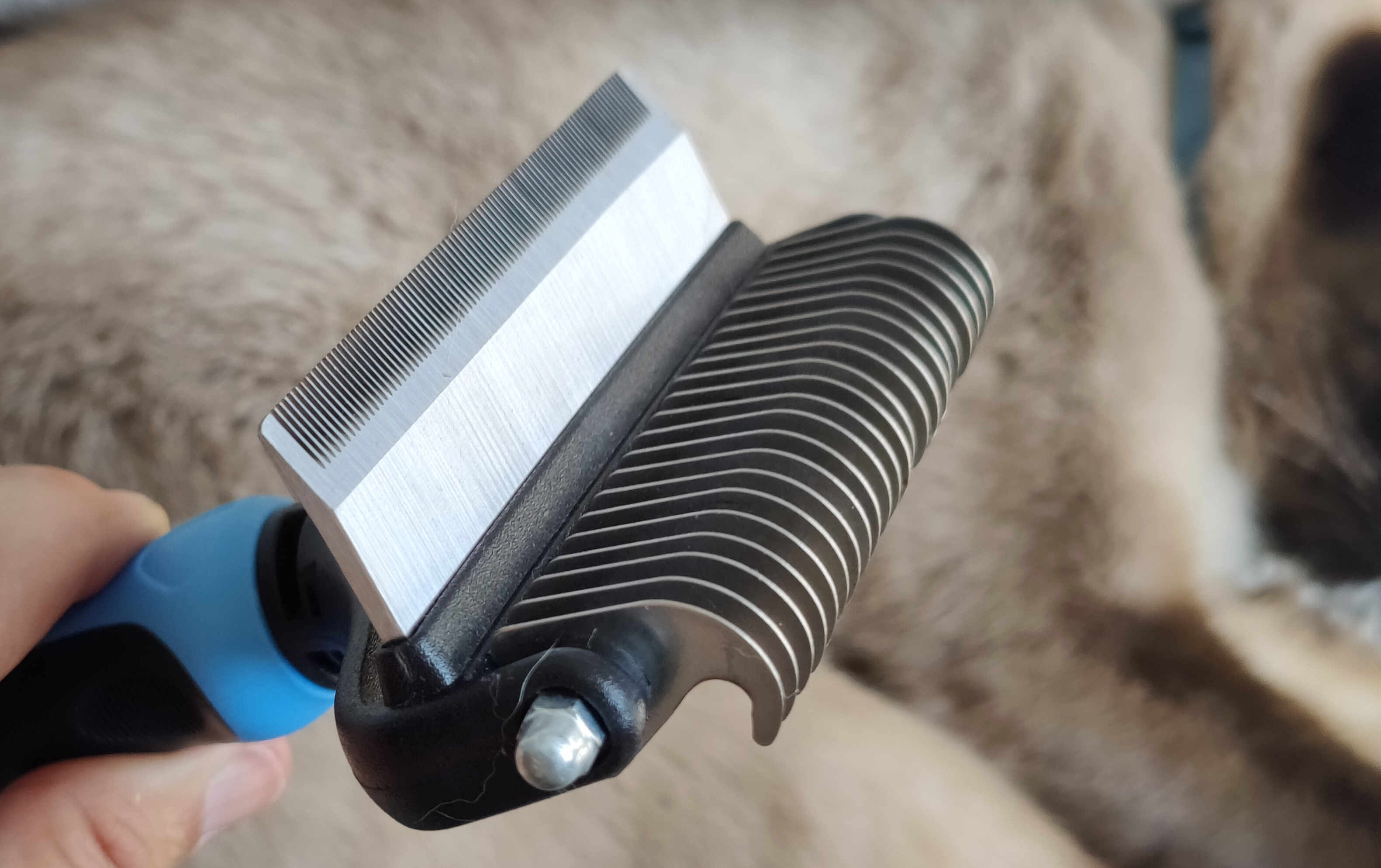 2 in 1 Pet Groomer Brush Professional Stainless Steel