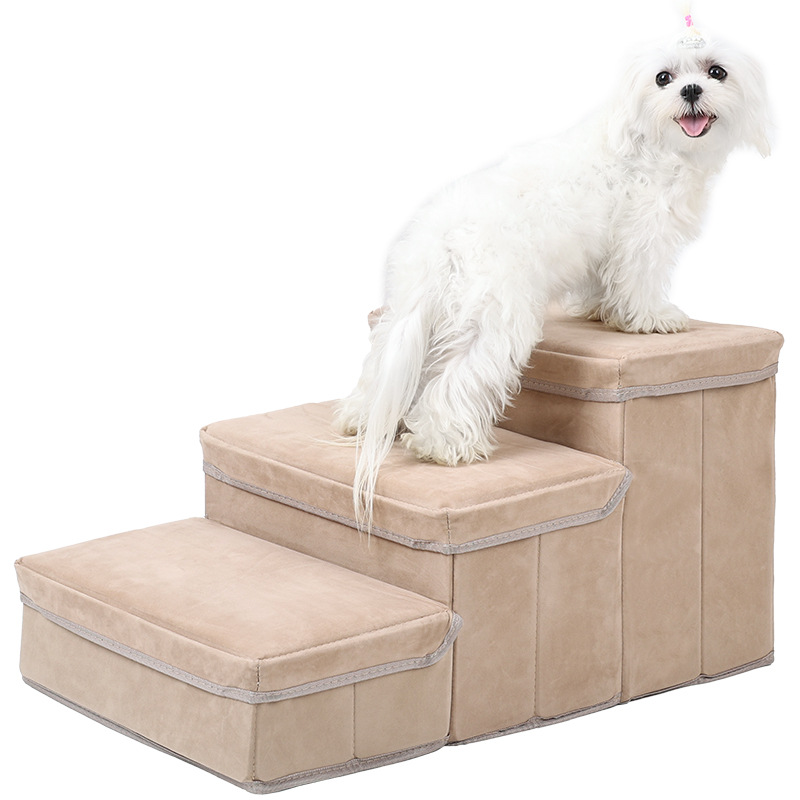 Premium Pet Fortable Steps with Storage and Lounge
