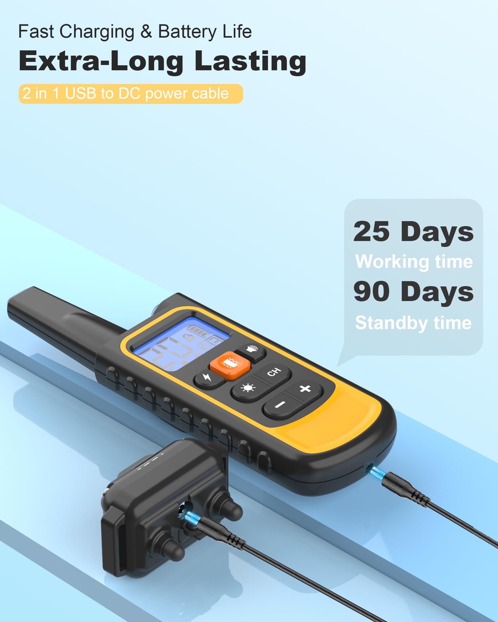 Dog Shock Collar, Rechargeable Waterproof Dog Training Collar with Remote