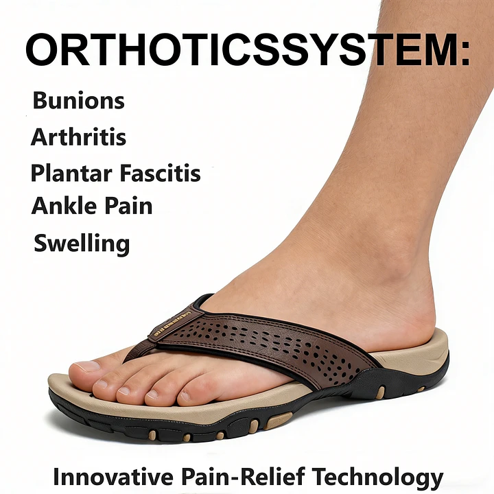 Men's Orthopedic Sandal Comfortable Arch Support Breathable Anti Slip Slipper