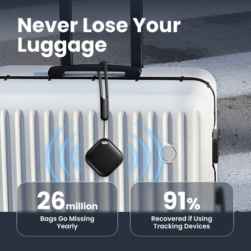 Smart GPS Tracker, AirTag for Real-Time Tracking, Geofencing, and Security