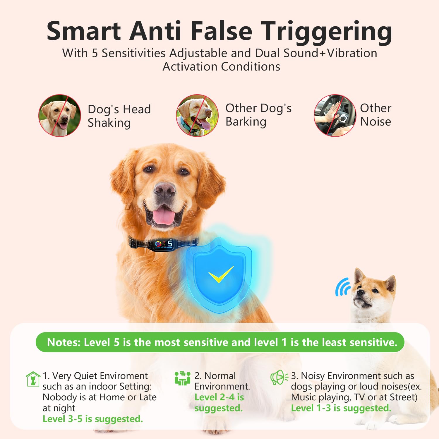 Dog Bark Collar, Upgrade AI Automatic Smart Dog Bark Collar
