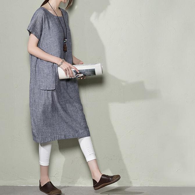 Linen Shift Maxi Dresses