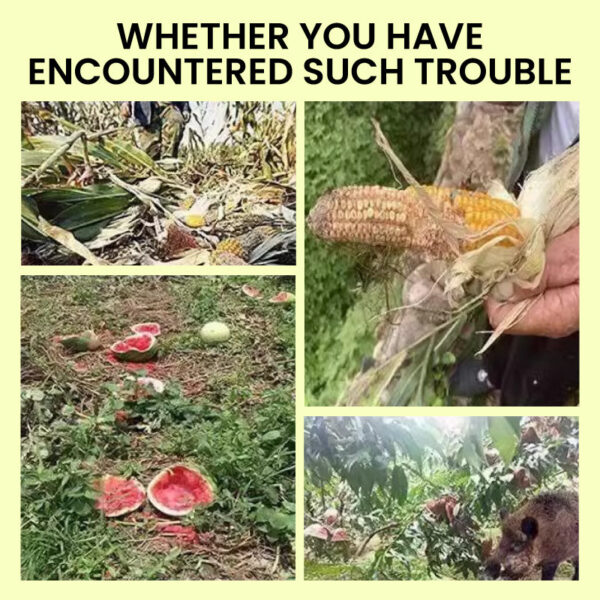 New Beast Repellent Solar Warning Lights With Loud Volume