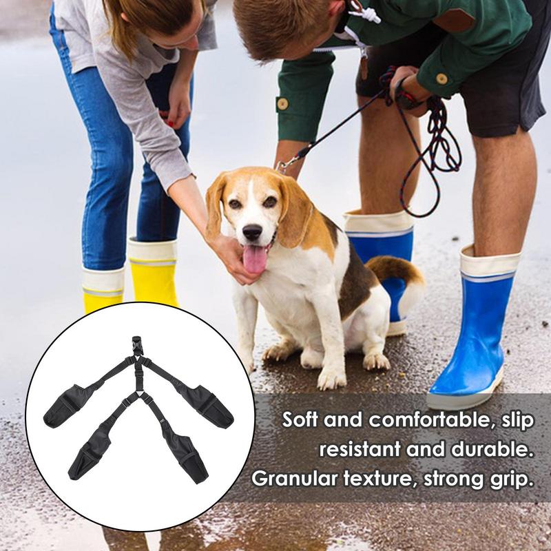 Adjustable Dog Boots, Anti-Dirty Anti-Wet Skin-Friendly Paw Protectors for Outdoor Activities