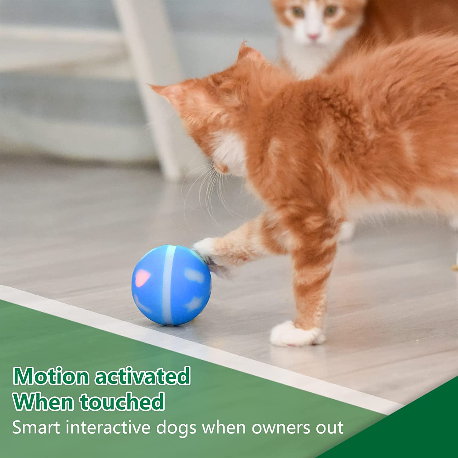 Interactive Dog Toys Dogs/Cats Balls with Motion Activated, Electric Dog Smart Ball for Medium Small Puppy