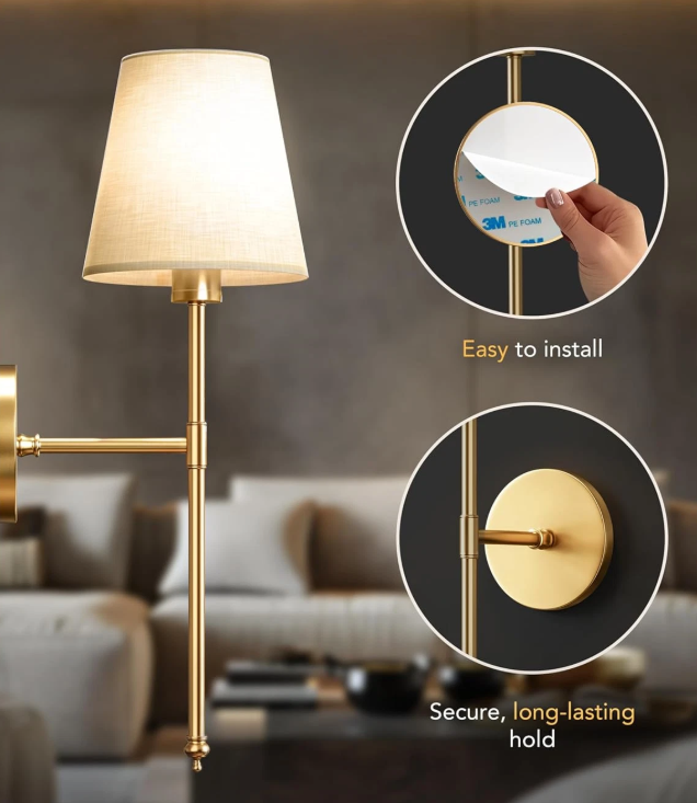 Wireless Wall Sconces with Remote