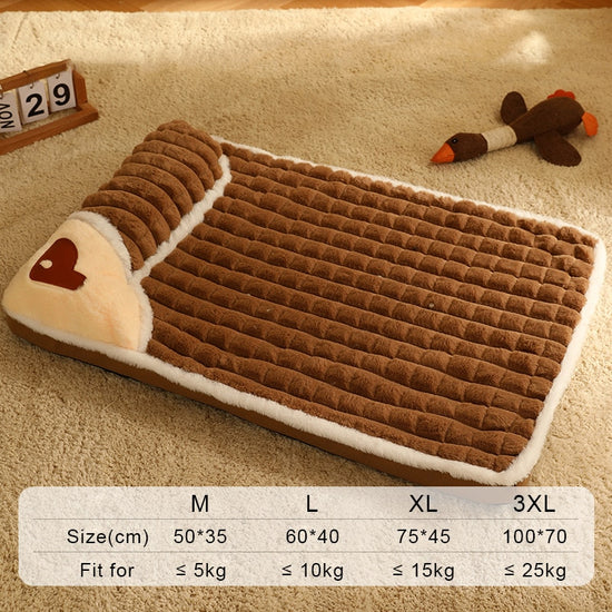 Warm Dog Mat Luxury Sofa Dog Beds | Smart Dog Bed (With Head Pillow)