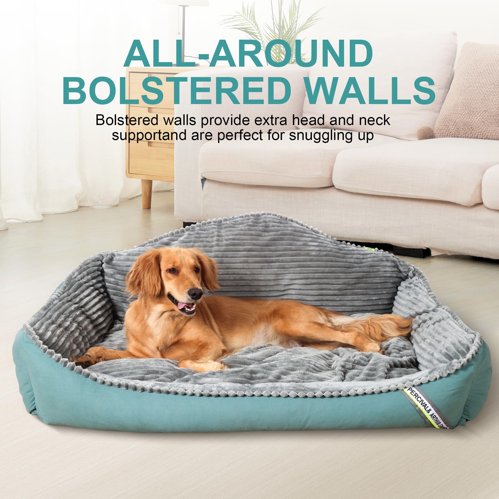 Orthopedic Dog Beds for Large Dogs, Dog Bed with Removable Washable Cover