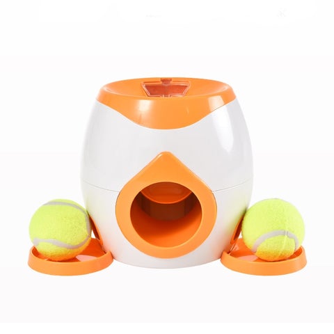 Automatic Tennis Ball Launcher Dog Toy/Food Dispenser