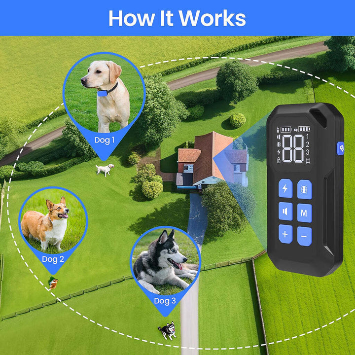 The 2 In 1 Electric Training Wireless Dog Fence Collar