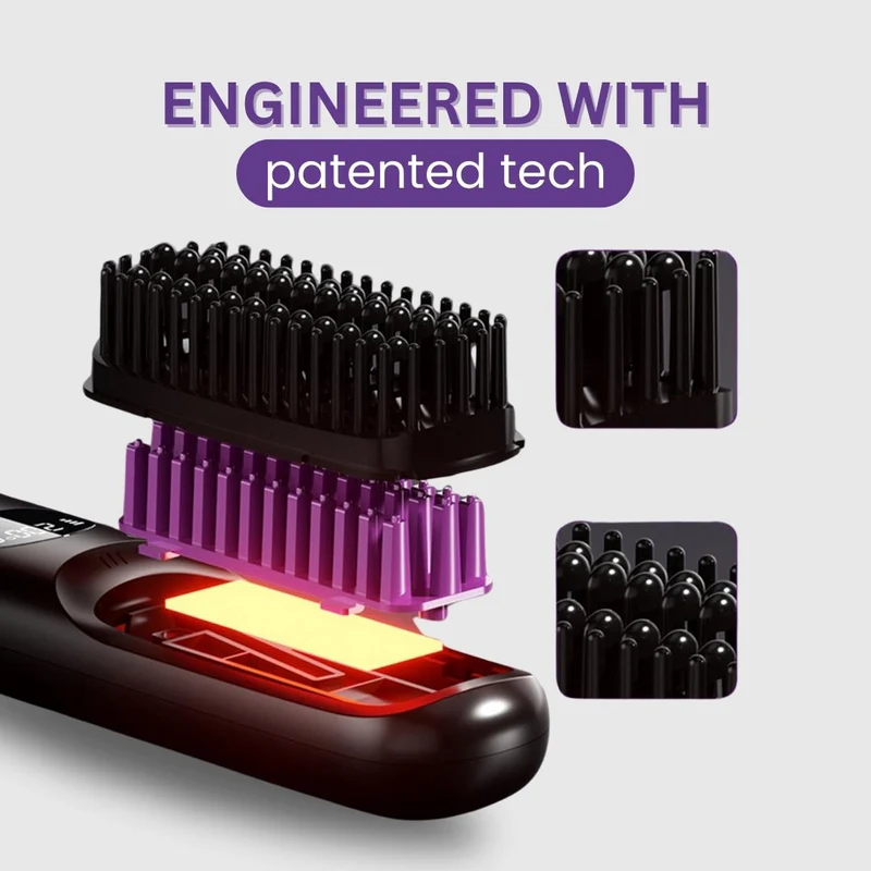 Portable Straightener Brush 