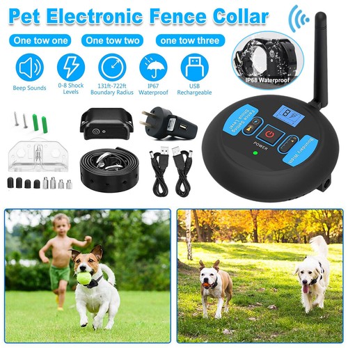 Electric Dog Fence - Fully Wireless Fence - Invisible Waterproof Pet Containment System