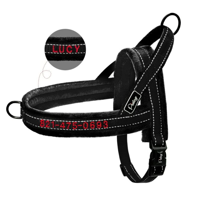 Personalised Embroidered Dog Harness