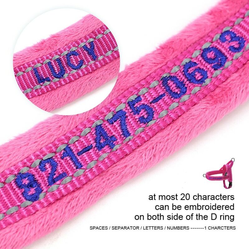 Personalised Embroidered Dog Harness