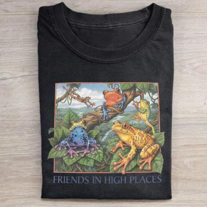 Magmoo Friends In High Places Frog 90s T-shirt