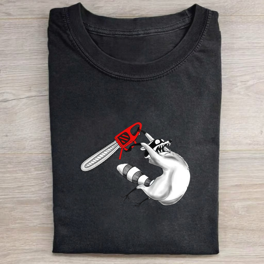 Magmoo Chainsaw Raccoon T-shirt Sweatshirt/ Hoodie