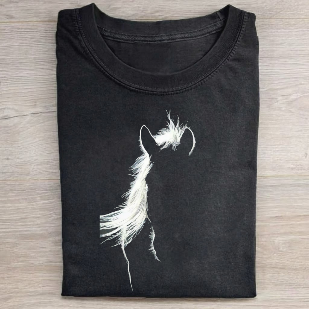 Magmoo White Mane Horse T-shirt/ Sweatshirt/ Hoodie