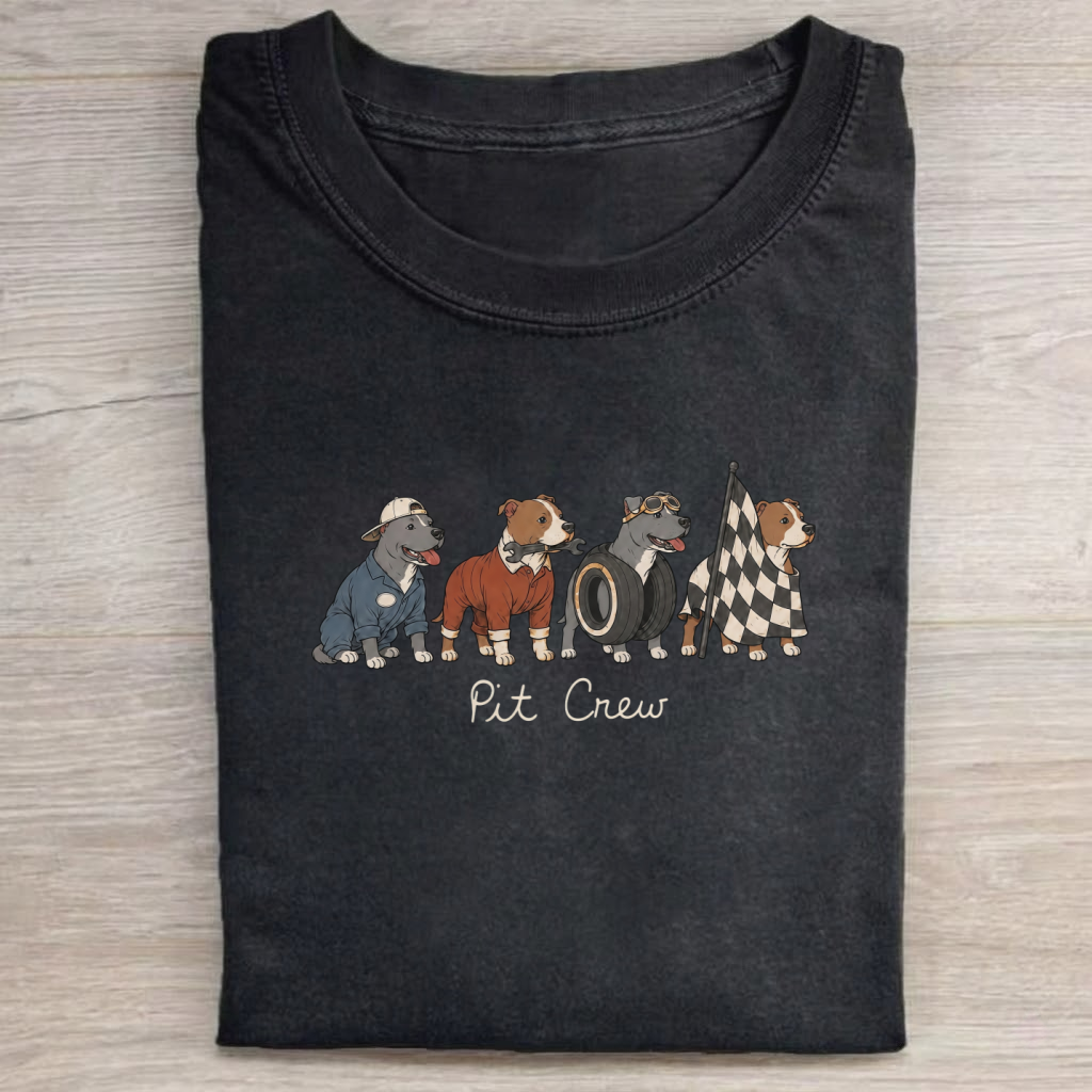 Magmoo Funny Pitbull Shirt Pit Crew Squad T-shirt