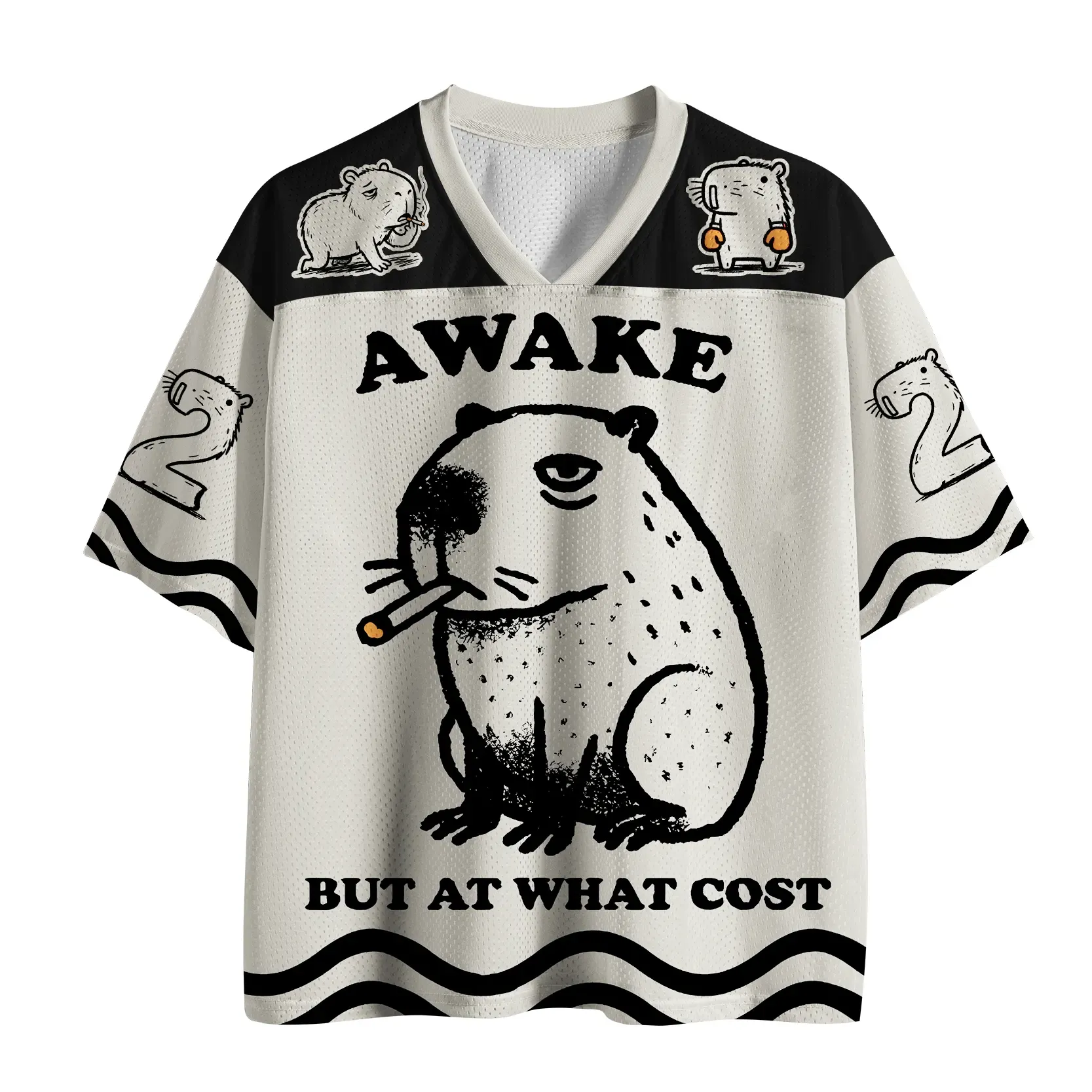 Magmoo Smoking Capybara Mesh Jersey-Magmoo