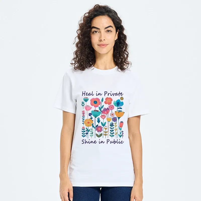 Magmoo Wildflower Growth:The "Heal & Shine"Aesthetic Classic T-Shirt-Magmoo
