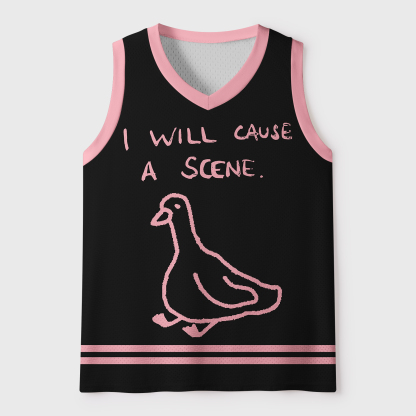 Magmoo Stupid Goose Funny  Retro Mesh Tank Top