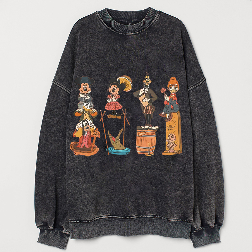 Vintage Mouse And Friends Happy Halloween T-shirt-Magmoo