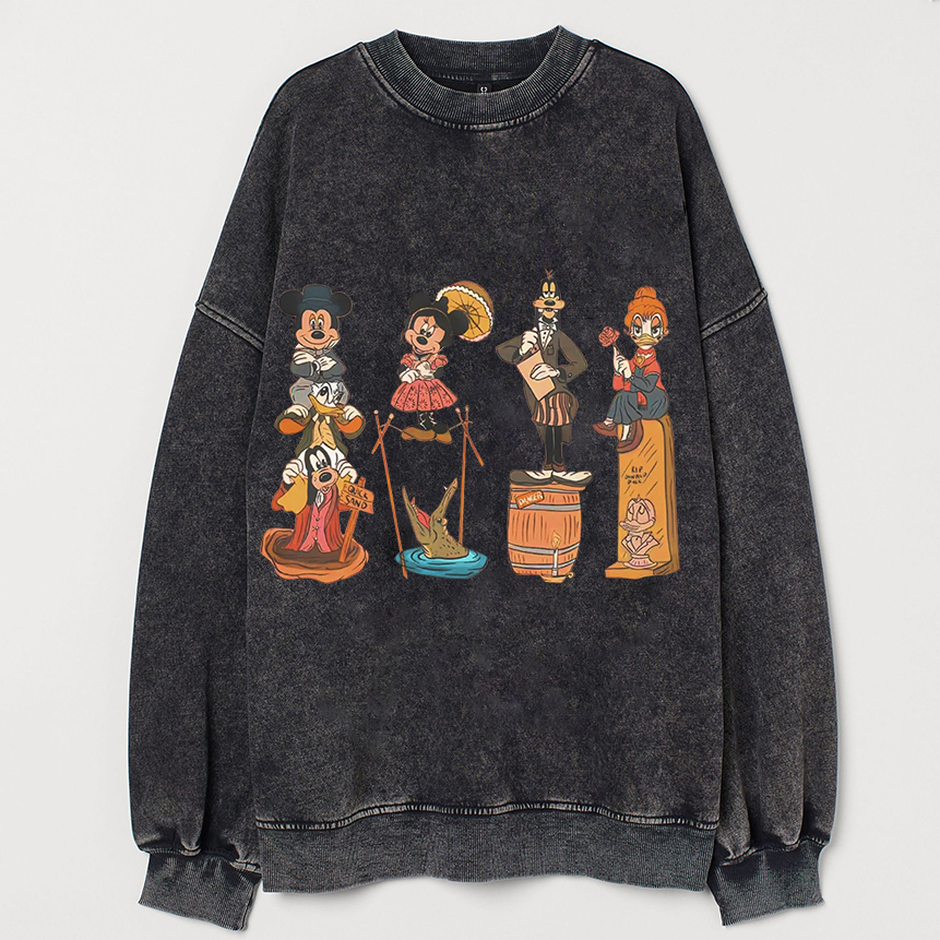 Vintage Mouse And Friends Happy Halloween T-shirt-Magmoo