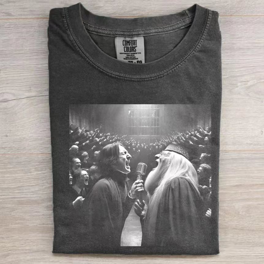 singing battle between Snape and Dumbledore Unisex Shirt-Magmoo