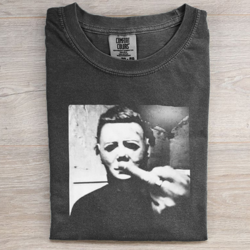 Myers Middle Finger  T-shirt-Magmoo